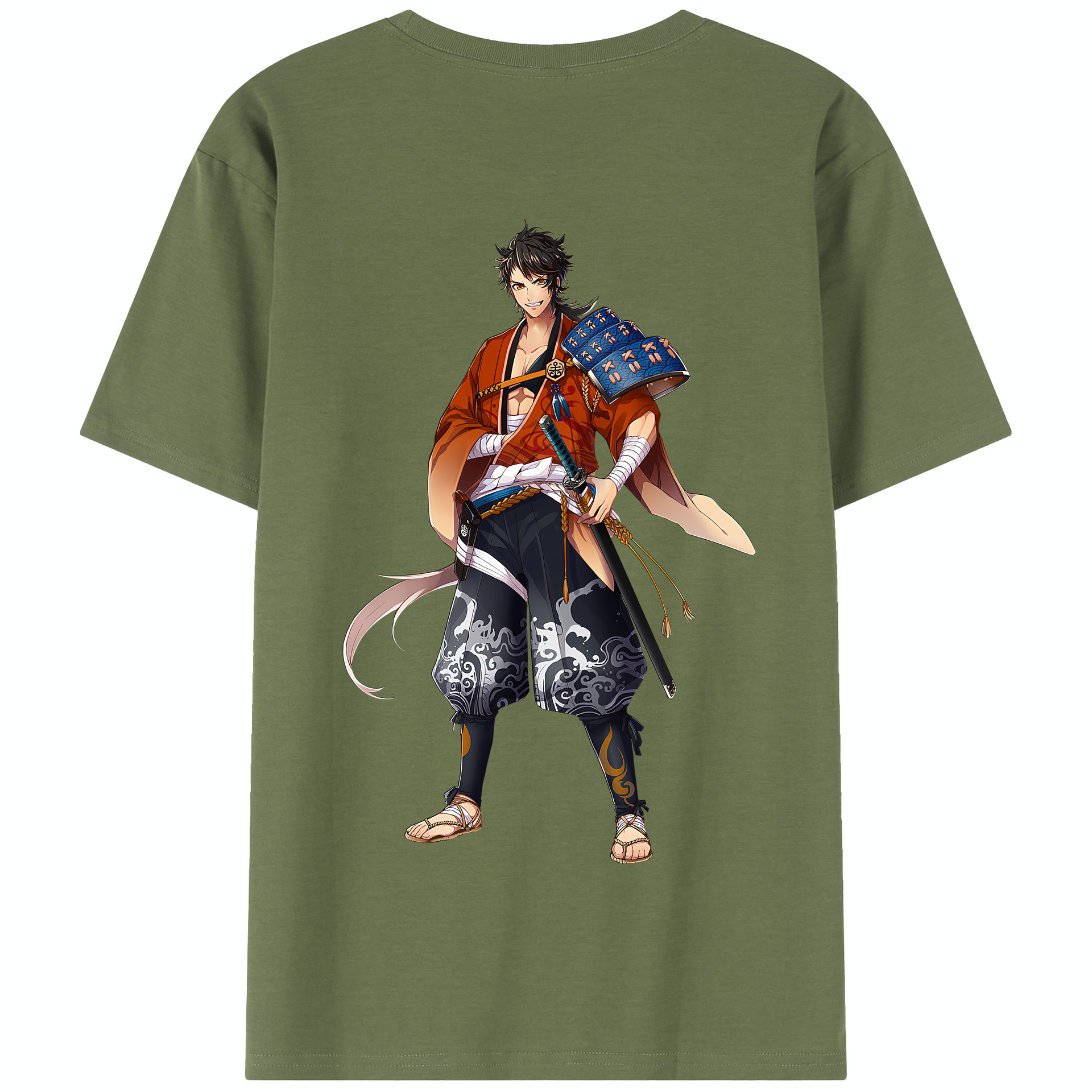 （画像用） 刀剣乱舞 Touken Ranbu 綿100％半袖Tシャツ（背面プリント）
